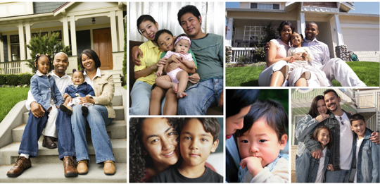 series of photos of DC families
