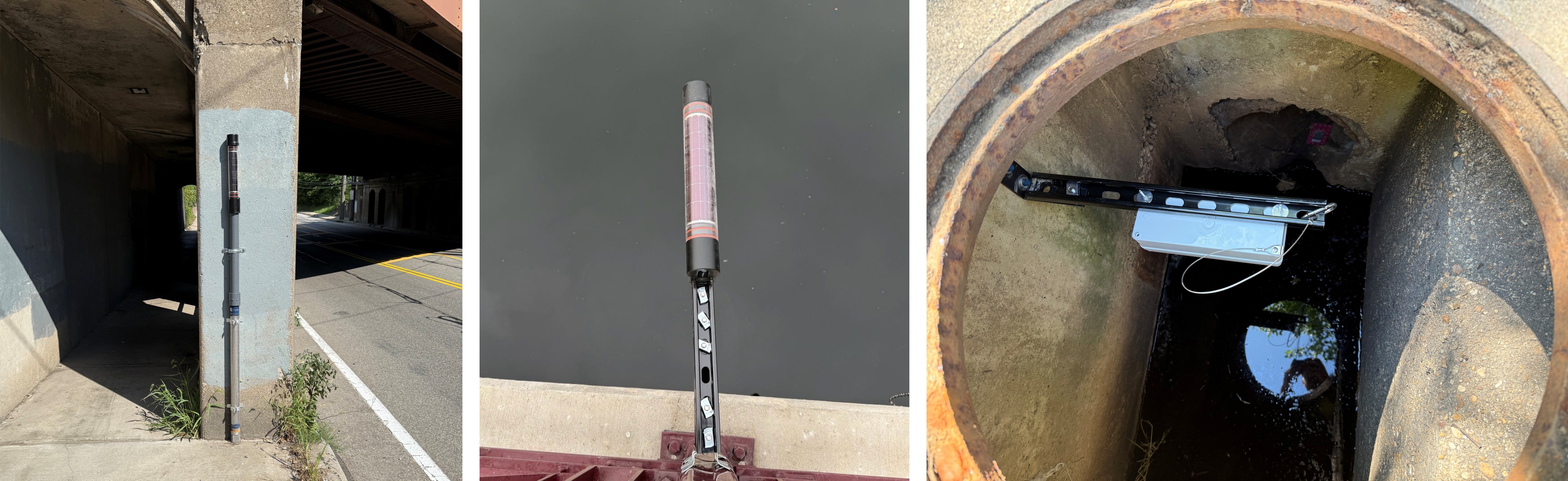 Example installations of DC SensorNet equipment - images are not intended to show actual installations in the District