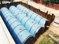 Photo of storage tanks being stored underground