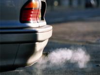 Vehicle Emissions Photo of emissions from automobile tailpipe.